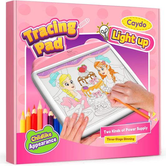 Caydo Light Up Tracing Pad - Eye Protection & 3 Brightness Levels