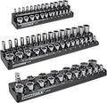 Magnetic Socket Organizer 3-Piece Metric Set - Portable Socket Trays