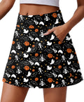 PINSPARK 18in Golf Skort for Women - High Waist, 4 Pockets