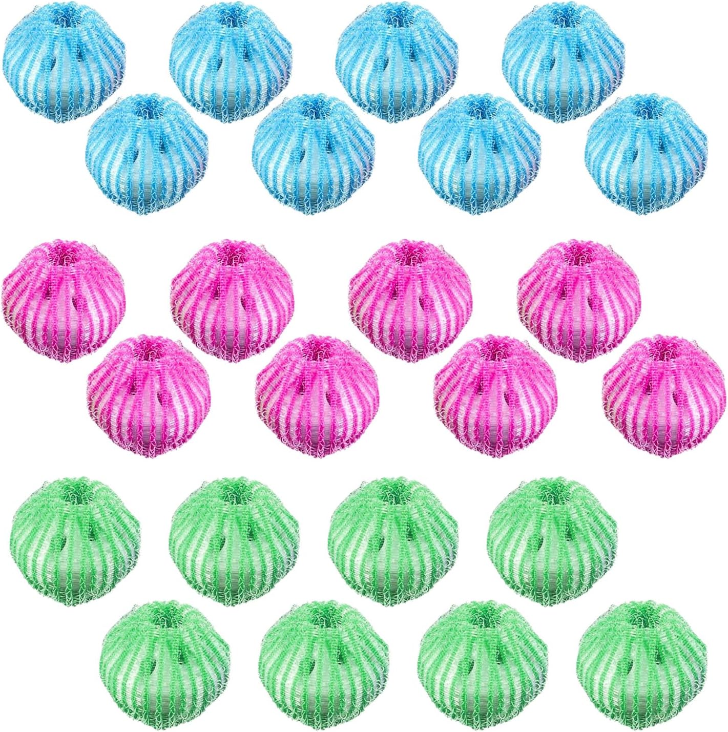 Yasirona 24Pcs Pet Hair Remover: Reusable Laundry Savior