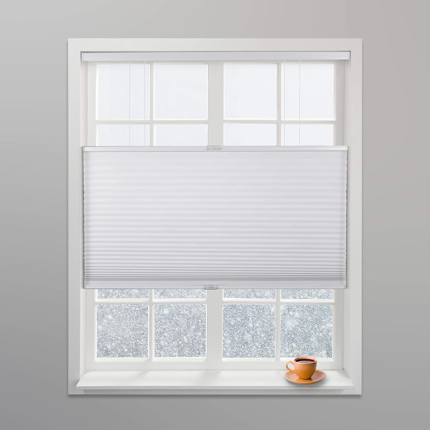 Top Down Bottom Up Cordless Cellular Shades for Privacy and Light