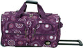 Rockland Rolling Duffel Bag 22in - Extra Large Wheels for Travel