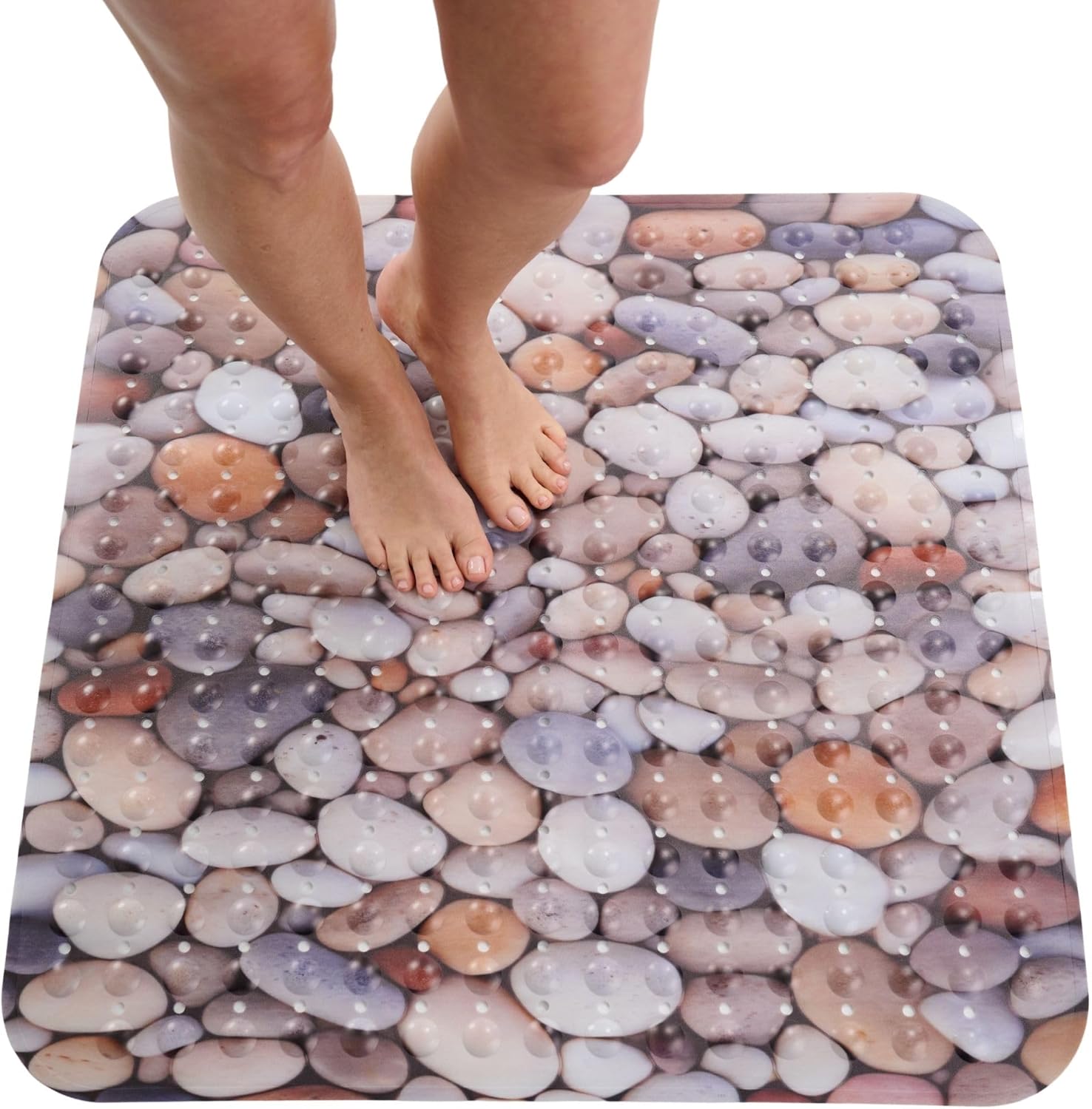 ENKOSI Extra Large Square Non Slip Shower Mat for Safety