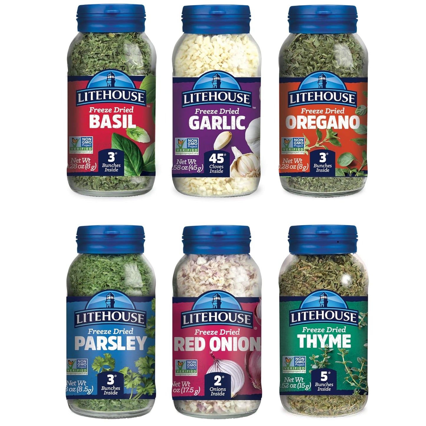 Litehouse Freeze-Dried Herb Variety Gift Set for Fresh Flavor