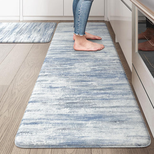 KIMODE Anti Fatigue Kitchen Mat Set of 2 for Comfort and Style
