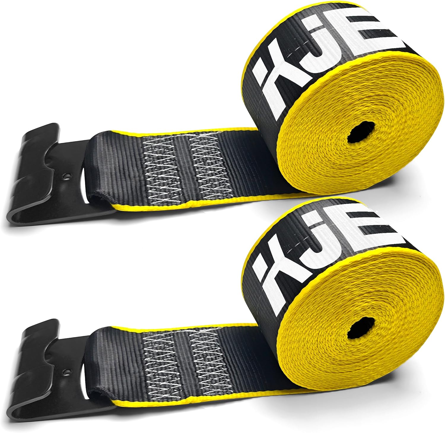 KJE 2 Pack Reflective 4 Inch Straps for Flatbed Trailers
