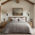 EVERGRACE Cross Stitch Cotton Quilt Set King Size - Oversized