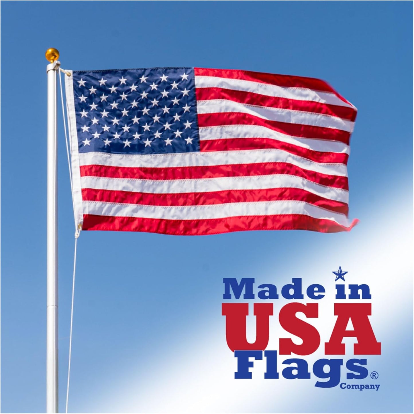 3x5 American Flag with Durable SolarMax Nylon for Outdoors