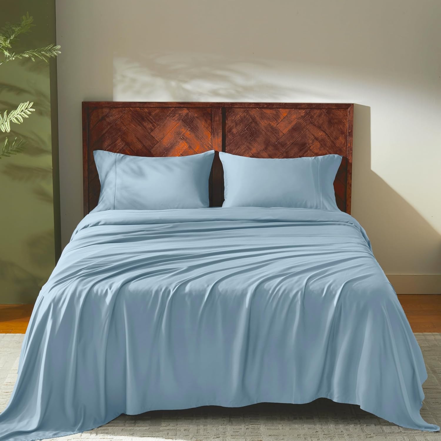 GOKOTTA King Size Sheets Set - Silky Soft Bamboo Cooling Sheets