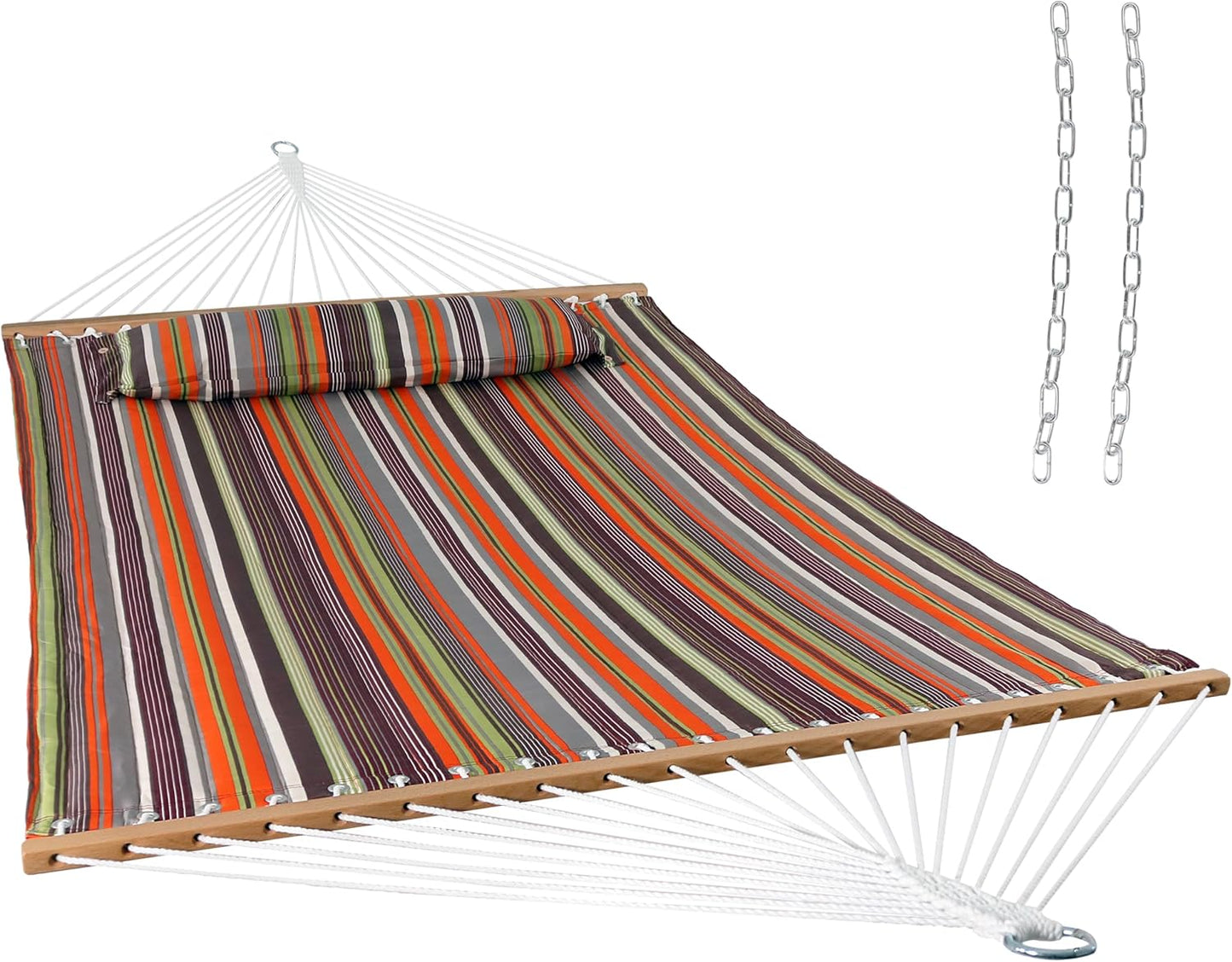 Sunnydaze Quilted Outdoor Hammock - Heavy-Duty 450-Pound Capacity