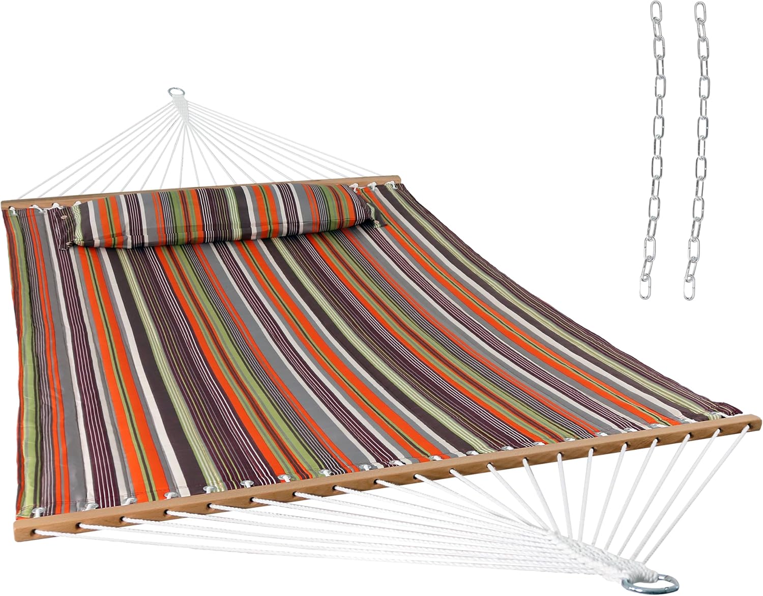 Sunnydaze Quilted Outdoor Hammock - Heavy-Duty 450-Pound Capacity