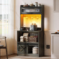 YITAHOME 5-Tier Bakers Rack with Power Outlet & LED Lights - 35 characters