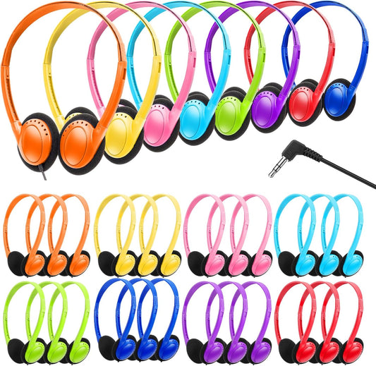 Classroom Headphones Bulk 50 Pack for Kids School Students