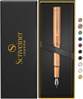 EDC Fountain Pen Fine - Heavy Brass Pocket Pen with Copper Finish