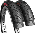 Fincci Pair 26x4.0 Fat Bike Tires - Durable Foldable 26 in Tires