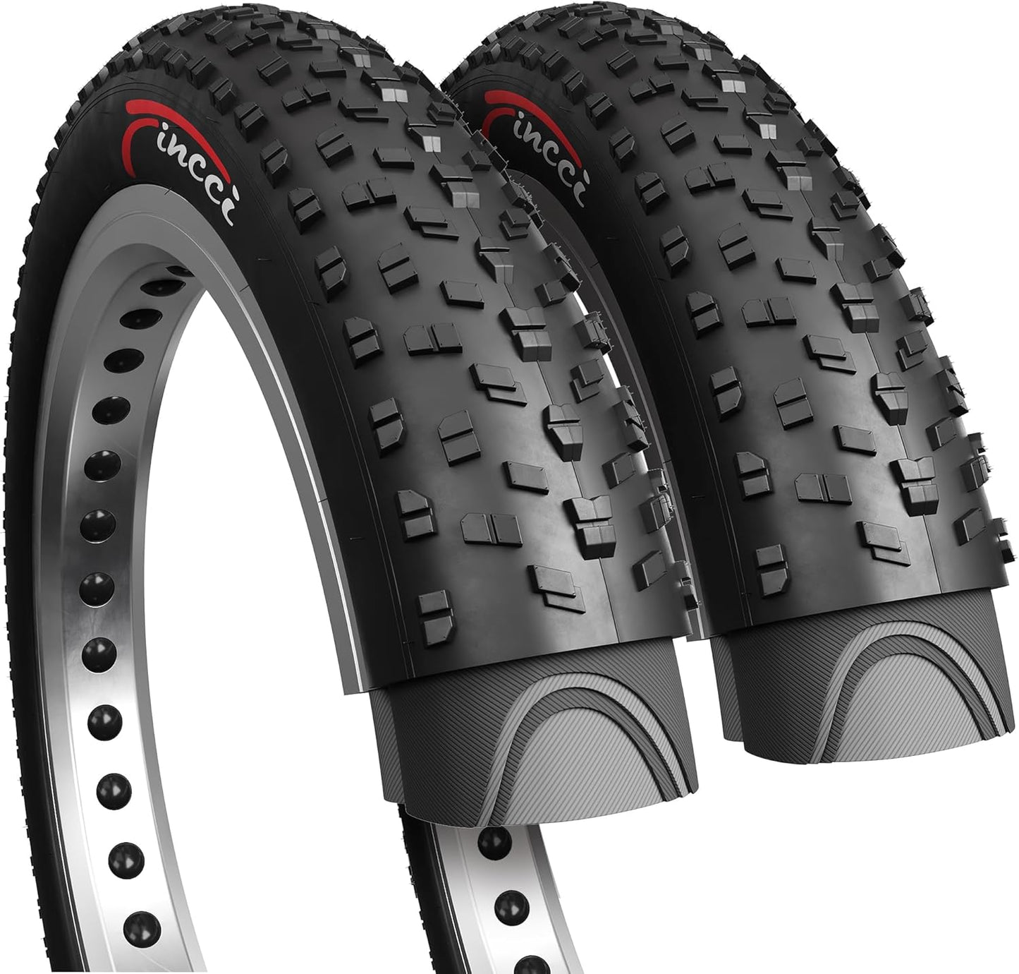 Fincci 26x4.0 Fat Bike Tires for Mountain and Street Riding