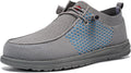 Slip On Steel Toe Shoes Men Lightweight Comfortable (Style JBPP)