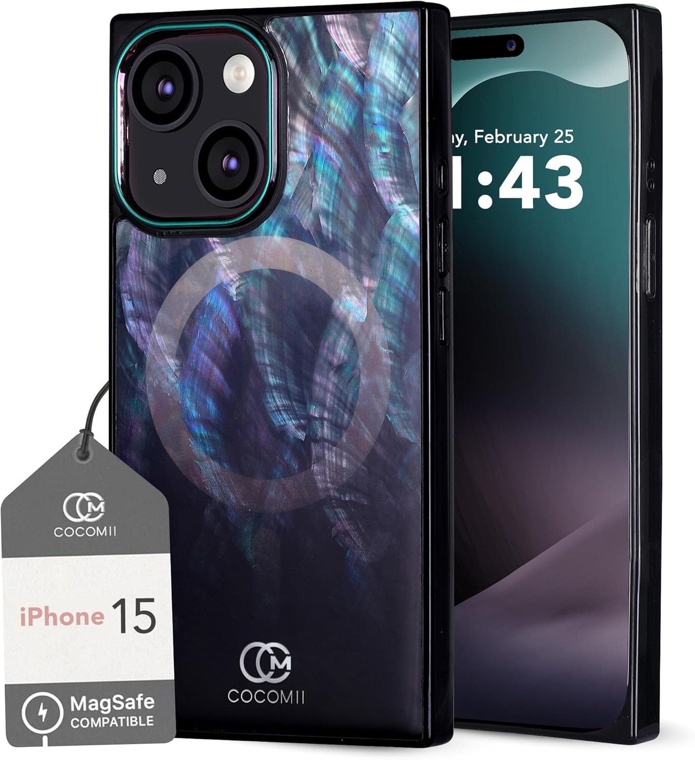 Cocomii Rectangle Case for iPhone 15 - Stylish & Protective