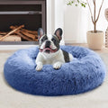 Calming Donut Dog & Cat Bed 36in - Cozy Anti-Anxiety Cuddler