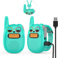 Qniglo Walkie Talkies for Kids Rechargeable Long Range - 2 Pack