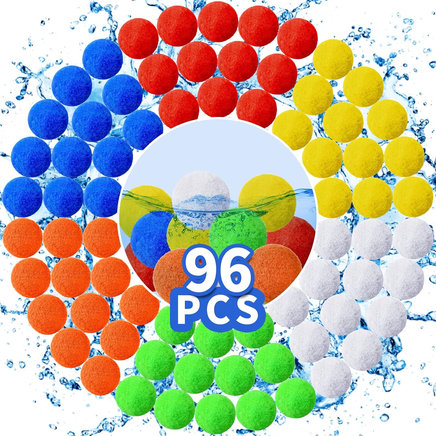 96 Pcs Reusable Water Balls for Ultimate Summer Fun