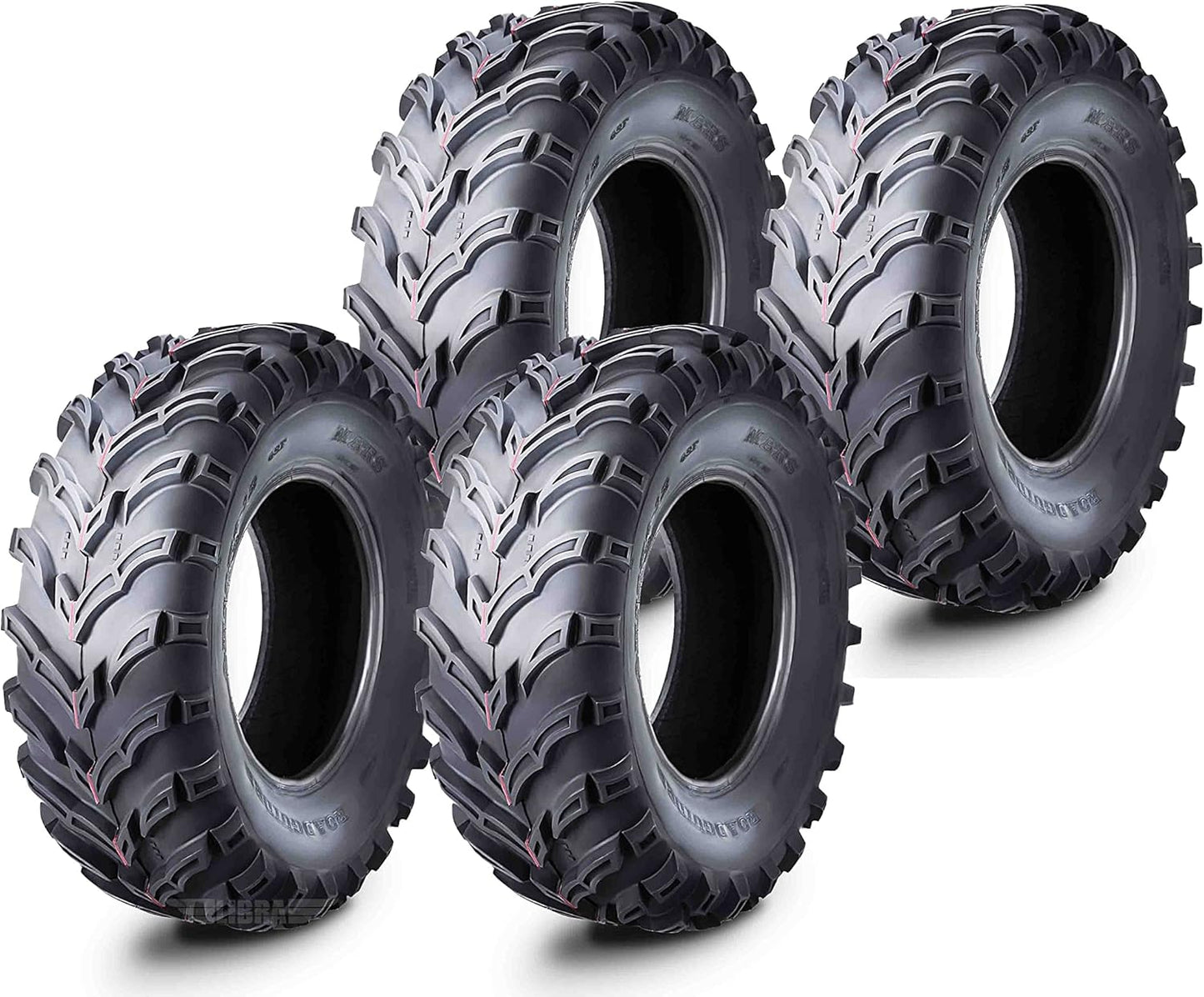 Roadguider ATV UTV Tires 25x8-12 Set for All Terrain Performance