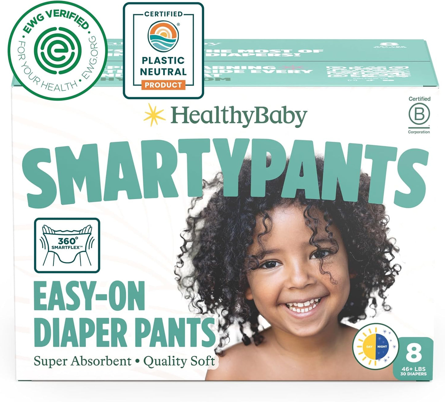 SmartyPants Pull Up Style Diapers for Safe and Plant-Based Care