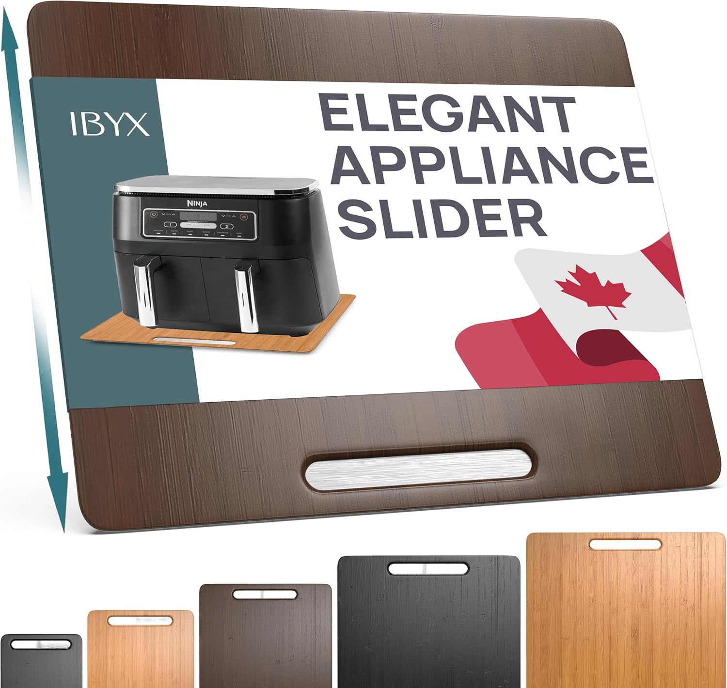 Ibyx Elegant Sliding Tray for Coffee Maker & Kitchen Appliances