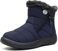Hsyooes Womens Warm Fur Lined Winter Snow Boots - Waterproof Ankle can