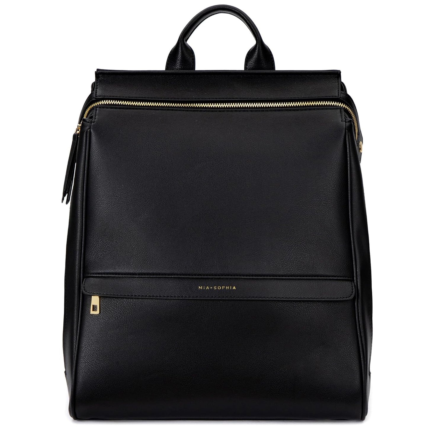 MIA + SOPHIA Leather Diaper Bag Backpack with USB Charging Port