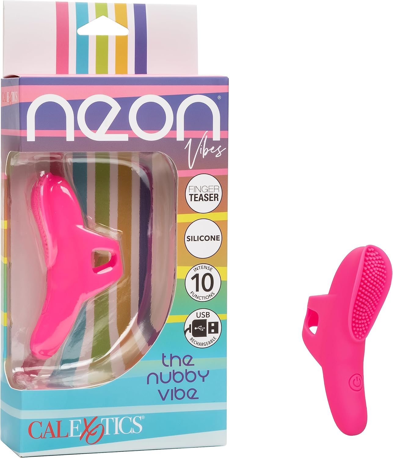 CalExotics Neon Vibes Nubby Vibe Finger Vibrator for Women