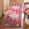 SAFAVIEH Madison Runner Rug 2 ft x 8 ft - Fuchsia Blue Boho Chic