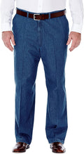 Haggar Men's Pleat & Flat Front Denim - Classic Work to Weekend Fit