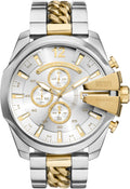 Diesel Mega Chief Stainless Steel Men's Watch - Bold Two-Tone Style