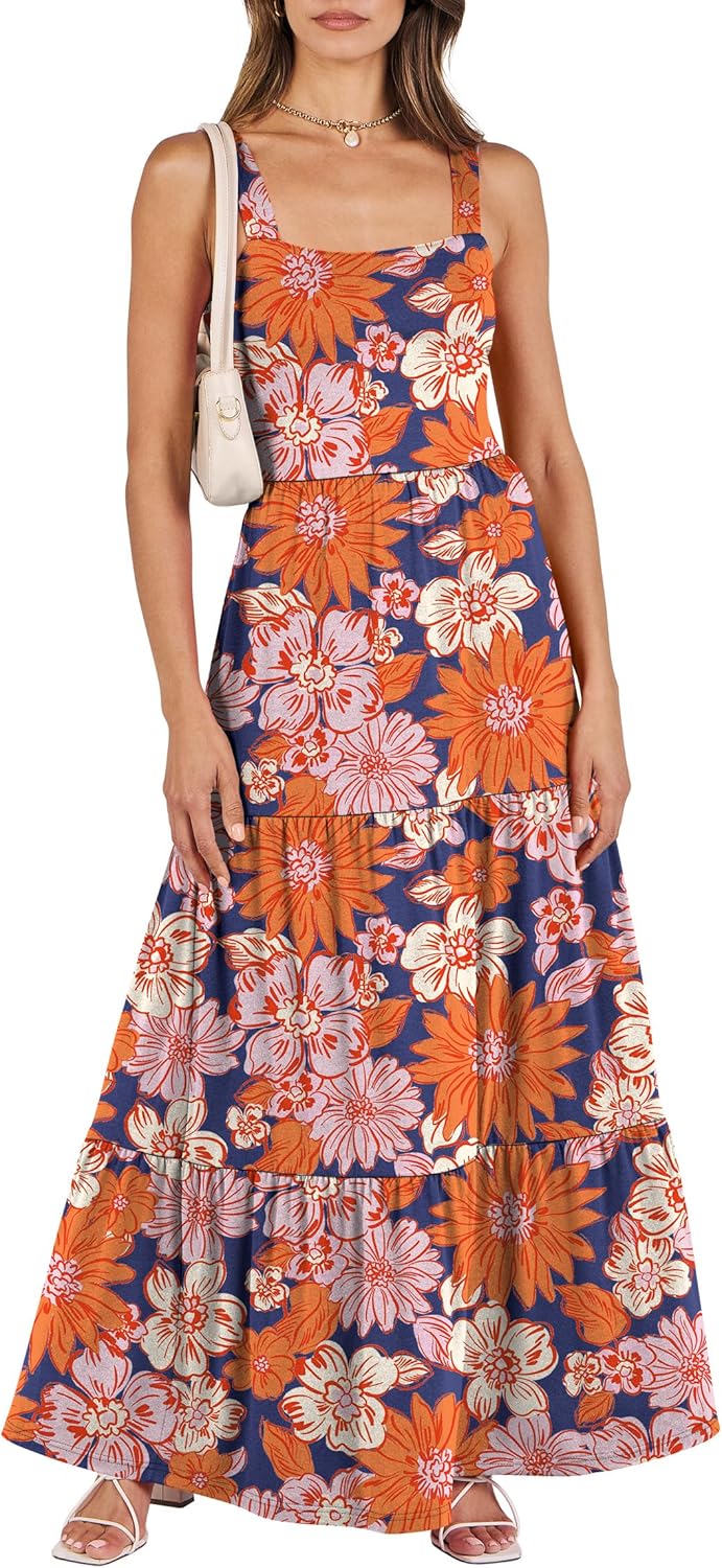 ANRABESS Women's Summer Casual Long Maxi Beach Vacation Dress