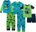 Minecraft Boys 6-Piece Cotton Pajama Set with Snug-Fit Design