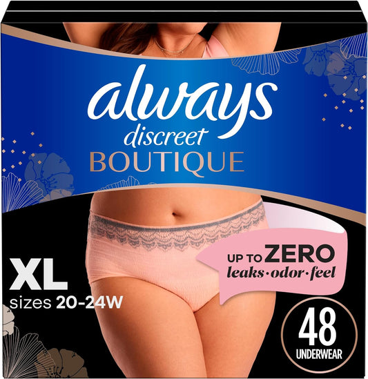 Always Discreet Boutique XL Incontinence Underwear