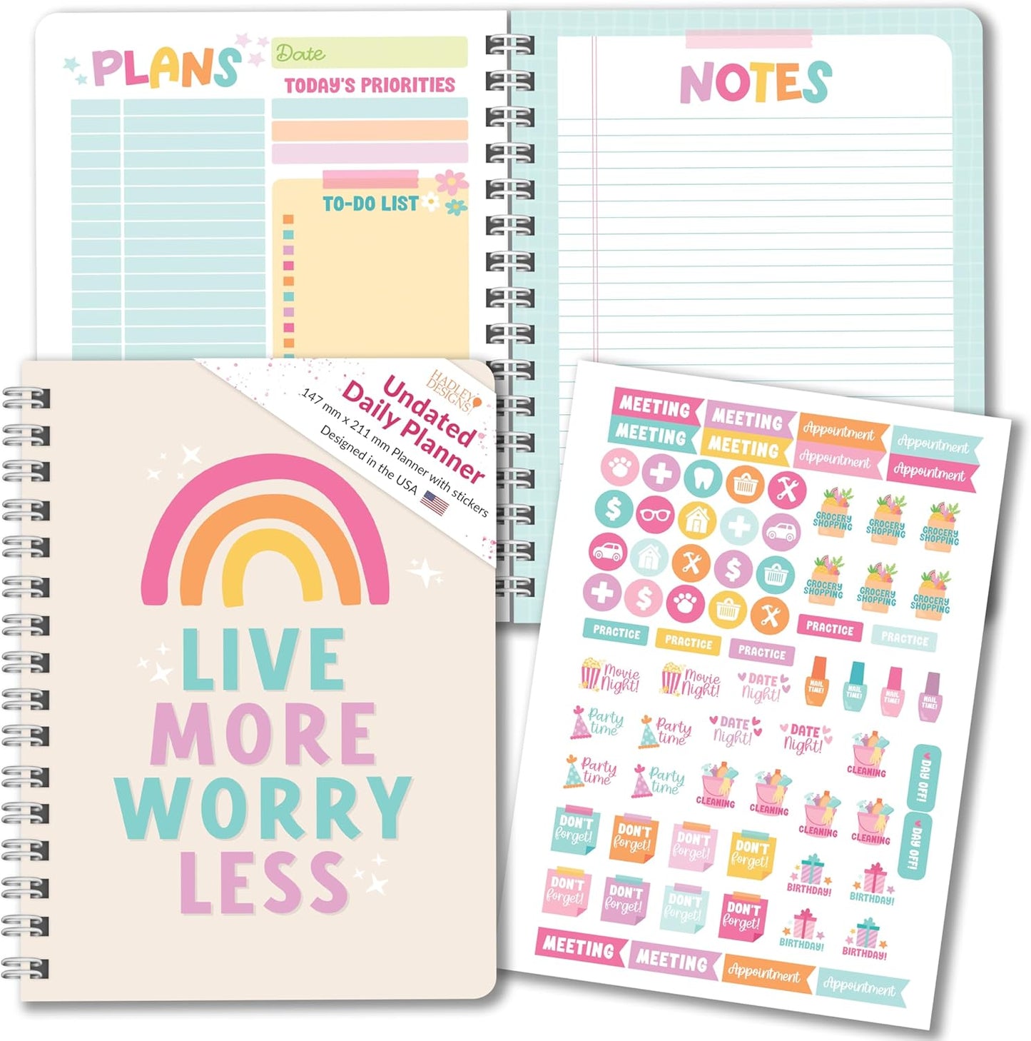 Boho Undated Daily Planner - Stay Organized With Style!