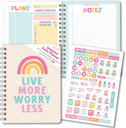 Boho Undated Daily Planner - Stay Organized With Style!