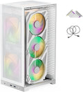 L400 Mesh ITX Computer Chassis - Compact 12.1L Vertical Gaming Case