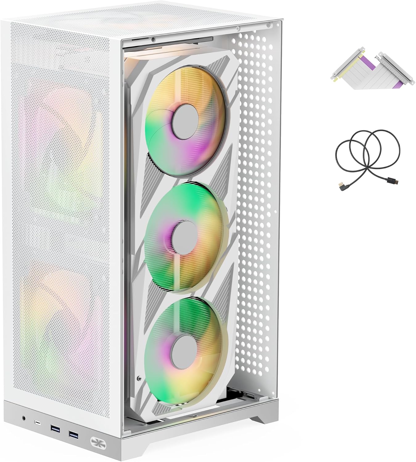 L400 Mesh ITX Computer Chassis - Compact Gaming Case with Airflow