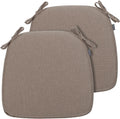 U-Shape Chair Cushions 17x16 2-Pack - Supportive Outdoor Seat Pads