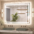 48 in x 36 in Lighted Bathroom Mirror with Dimmable 3-Color Lights