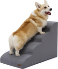 Lesure Dog Stairs for Small Dogs 4 Steps - Joint Friendly Ramp