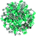 50 Pcs Plastic Fishing Bells Clips Rod Alarm with Dual Bells - Loud