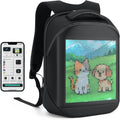 Led Backpack with Programmable Screen - Waterproof 17 in Travel Bag