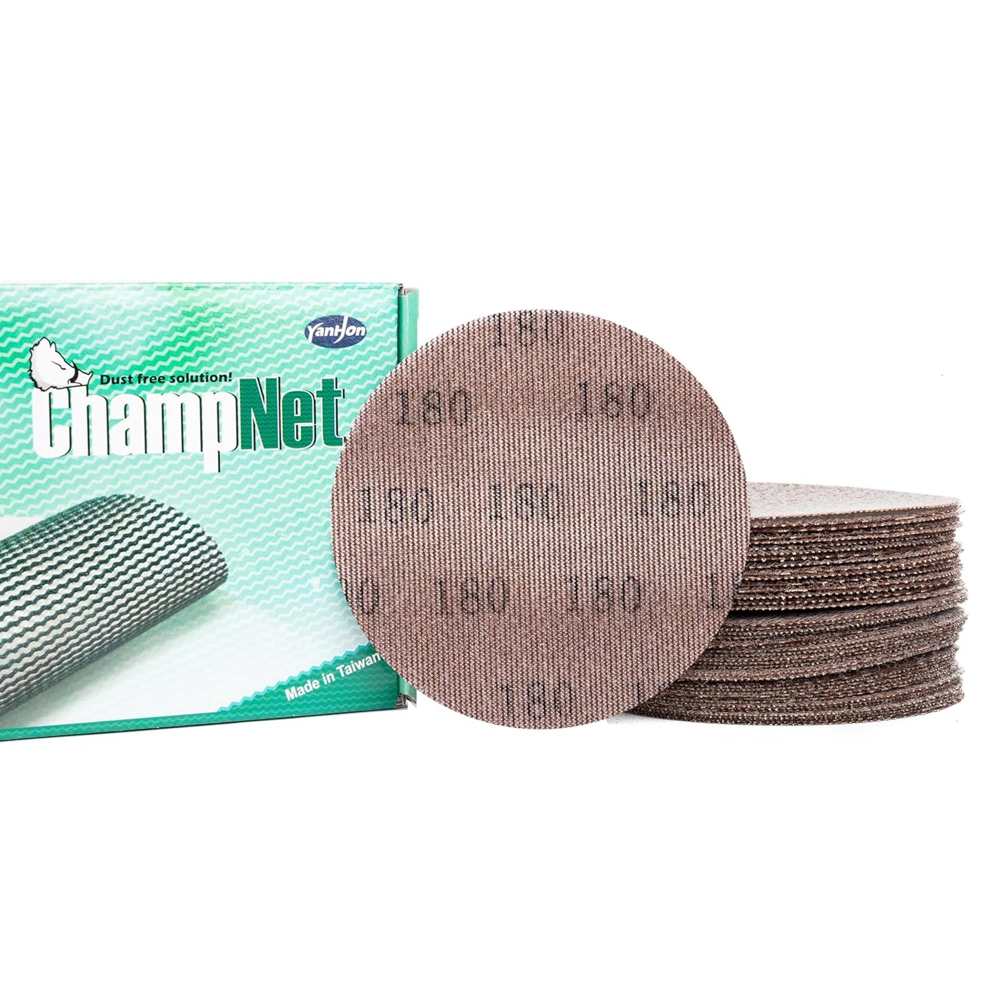 35PCS CHAMPNET Mesh Sanding Discs - Dust-Free Stock Removal & Fine Finishing