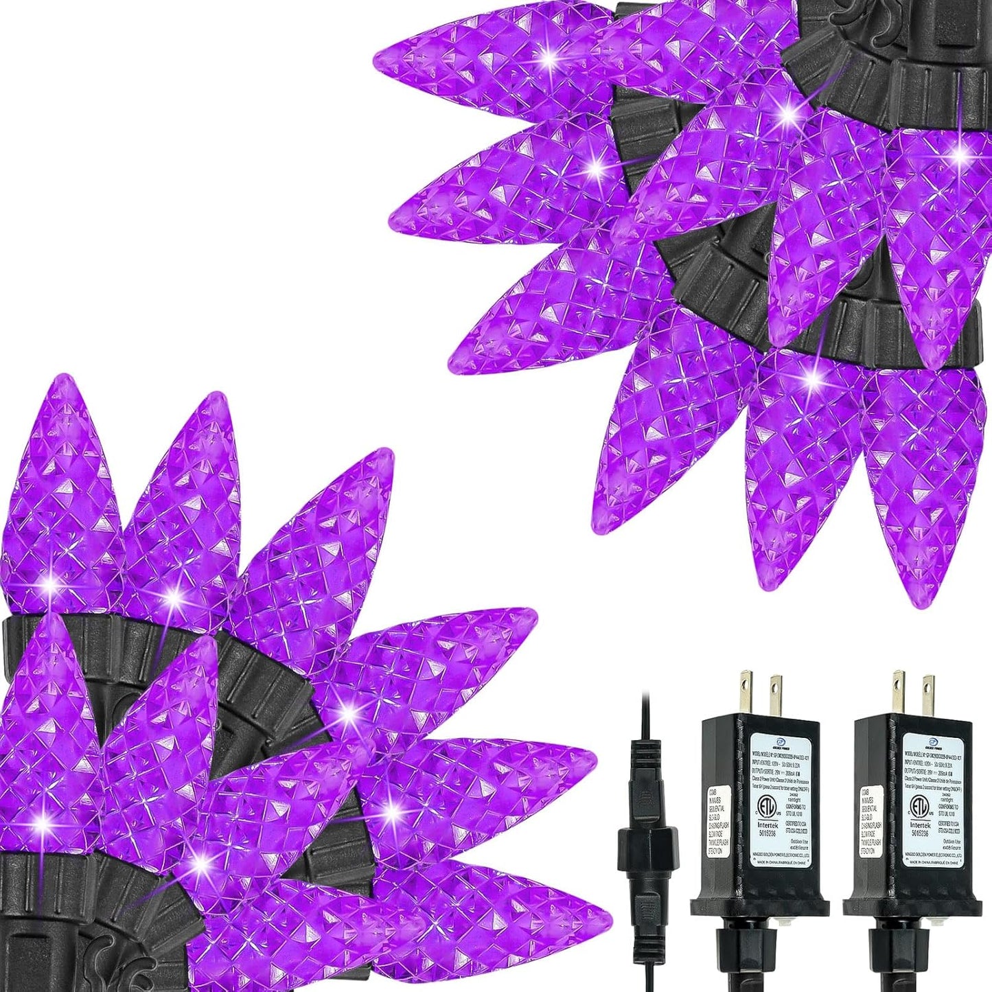200 LED C6 Halloween String Lights for Spooky Decor