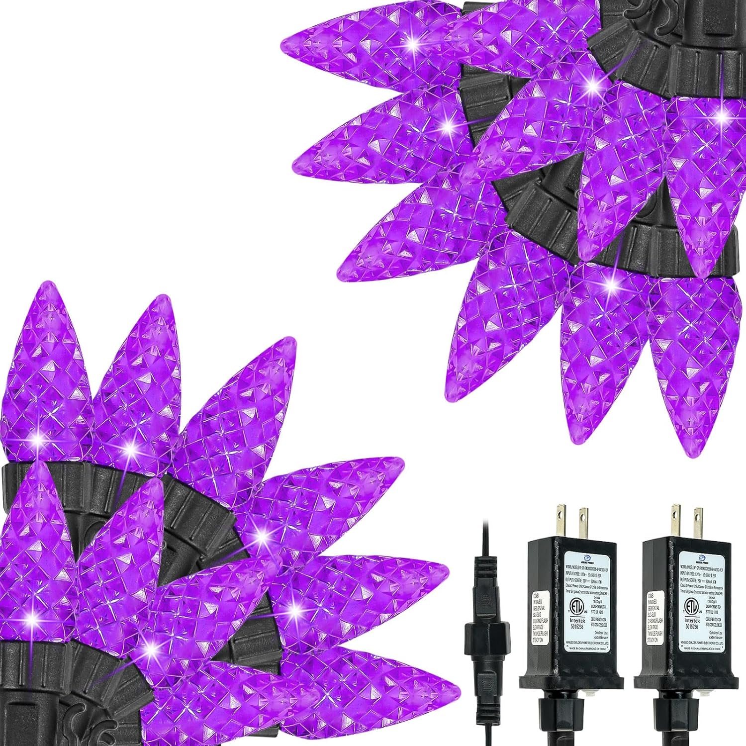 200 LED C6 Halloween String Lights for Spooky Decor