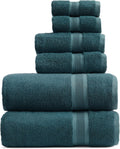 Deep Teal Viscose from Bamboo Bath Towel Set 6 Piece - Quick-Dry